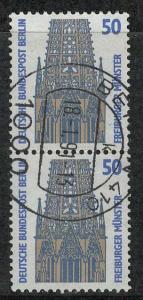 Germany Berlin Scott # 9N548, used, pair, from booklet pane