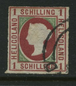 Heligoland QV 1867 1 schilling used