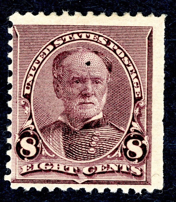 US #225 1893 8c Sherman, lilac. MH OG