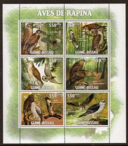 G.BISSAU 2011 RAPTORS/BIRDS MNH