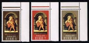 Ireland #382-384 Christmas Set of 3; MNH