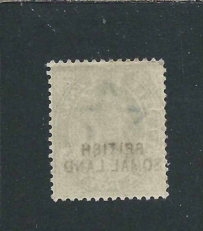 SOMALILAND 1903 ½a GREEN MISSING I (SOMAL LAND) SG 25d CAT £80