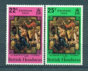 British Honduras sc# 255-258 mlh cat value $4.25