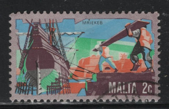 Malta 594 Ship Building 1981