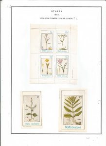 STAFFA - 1982 - Flowers - Sheets - Mint Light Hinged - Private Issue