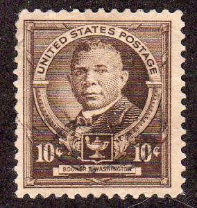 United States 873 - Used - 10c Booker T. Washington (1940) (cv $1.10)