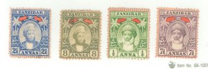 Zanzibar #58A/72 Unused Single