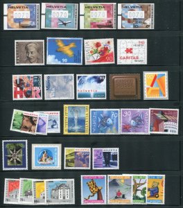 Switzerland Stamps From 2001, Semi Postal, ATM, Fish All MNH