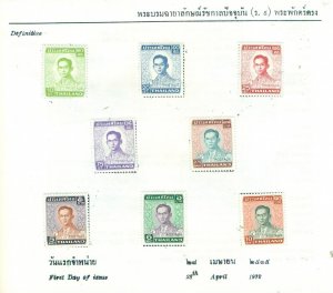 THAILAND, 1972 Official Stamp Book, 16 pages, Scott $143.10