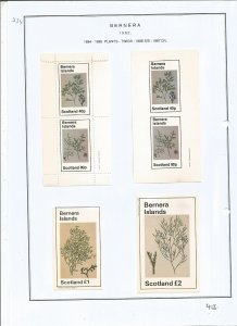 BERNERA -1982 - Plants, Twigs - Mint Light Hinged - Private Issue