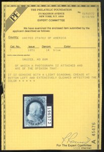 U.S. #7 UNUSED WITH PF CERT