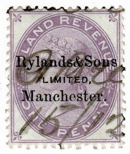 (I.B) QV Commercial Overprint : Rylands & Sons Ltd (Manchester) 