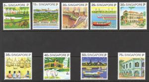 Singapore Sc# 567-575 MNH 1990 5c-75c Tourism