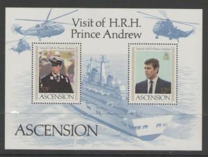 ASCENSION SGMS358 1984 VISIT OF PRINCE ANDREW MNH