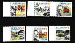 Guernsey-Sc#691-6-unused NH set-Military College 1999-