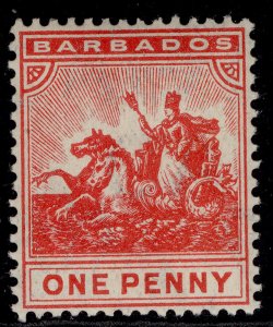 BARBADOS EDVII SG165, 1d red, LH MINT. Cat £35.