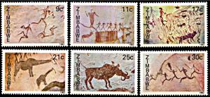 Zimbabwe 446-451, MNH, Rock Paintings