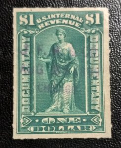 US #R173 Used $1.00 Revenue Stamp VF 1898