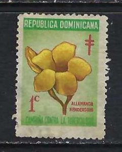 DOMINICAN REPUBLIC RA42 VFU FLOWER Z6415-8