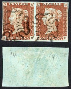 1841 Penny Red (KG/KH) Plate 14 Both FANTASTIC BASAL Shifts CAT 325+++ pounds