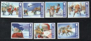 Alderney Sc 477-83 2013 Christmas stamp set mint NH