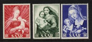 Saar 250-2 MNH Madonna & Child, Art, Holbein