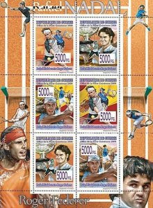 Guinea 2008 MNH -CELEBRITIES - R.Federer & R.Nadal. YT 3507-3512, Mi 5622-5627