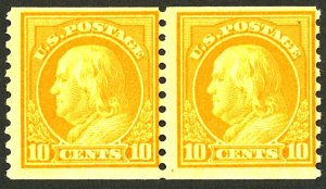 U.S. #497 MINT PAIR OG NH