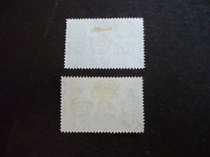 Stamps - Montserrat - Scott# 92,99 - Mint Hinged & Used Part Set of 2 Stamps