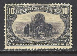 #290 US 10 CENT GRAY VIOLET TRANS, MISS-MINT-N/G-FINE