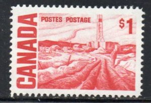 Canada Sc 465Biii 1971 $1 Oil Well PVA gum mint NH