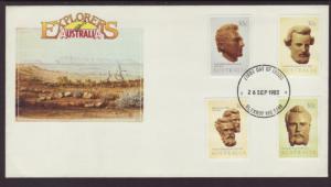 Australia 885-888 Explorers U/A FDC