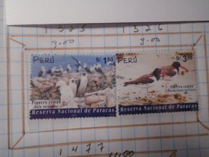 Peru  #  1325-26  MNH   Birds