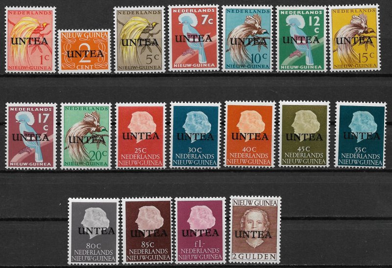 1962 U.N. TEMPORARY EXECUTIVE AUTHORITY, WEST NEW GUINEA 1-18 MNH