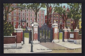 SOLDIERS FREE MAIL ⭐ USNR ⭐ POSTCARD PROVIDENCE RI VAN WICKLE GATES POSTED 1945 