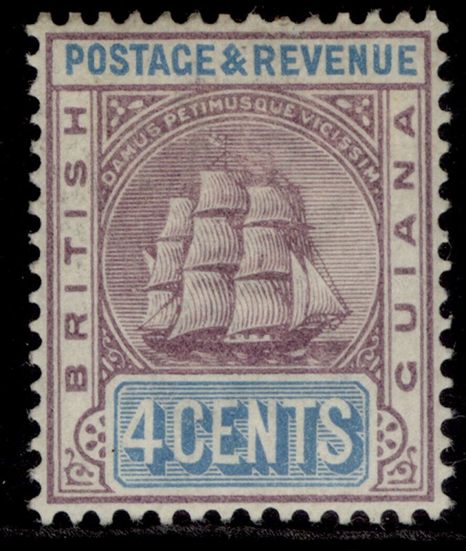 BRITISH GUIANA QV SG196, 4c dull purple & cobalt, M MINT. Cat £21.