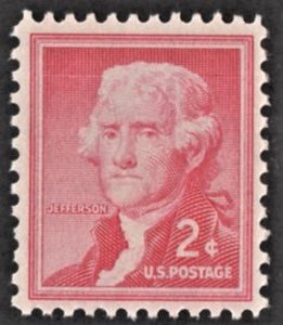 US 1033 MNH VF 2 Cent Thomas Jefferson