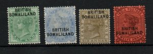 British Somaliland 1903 QV mint MH collection to 12A WS25654