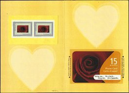 CANADA   #2047i MNH COMPLETE CARD INCLUDING PHONE CARD (2)