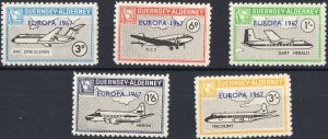 GB Local Alderney Commodore 1967 Europa set of 5 MNH