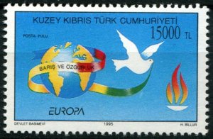 Northern Cyprus Sc#385a MNH, 15,000L multi, Europa (C.E.P.T.) 1995 - Peace an...