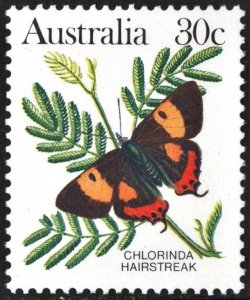 Australia SC#875A 30¢ Butterflies: Chlorinda Hairstreak (1983) MNH