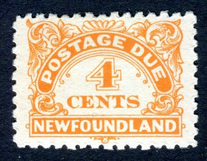 Newfoundland 1939. Postage Due. 4c orange. MLH. P.10. SGD4.