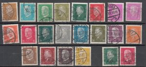 Germany - 1928/1932 Presidents stamp collection Sc# 366/386 (7330)