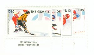 GAMBIA 1951-54 MNH CV $10.00 BIN $5.50