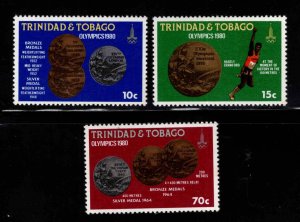 Trinidad  & Tobago Scott 329-331 MNH* * 1983 Olympic Medals stamp set