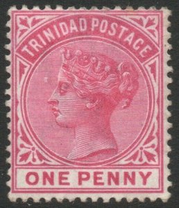 TRINIDAD-1883-94 1d Carmine Sg 107 MOUNTED MINT V46213