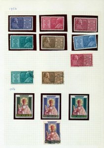 VATICAN 1950s Religion MNH MH Used (Apx 70 Items)(Top 454