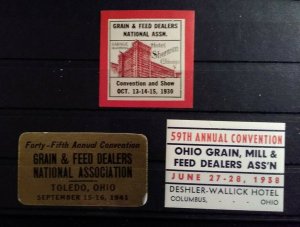 Cinderella Exhibition Stamps USA Grain & Feed Dealers 1930-1941 Set of 3 MNH