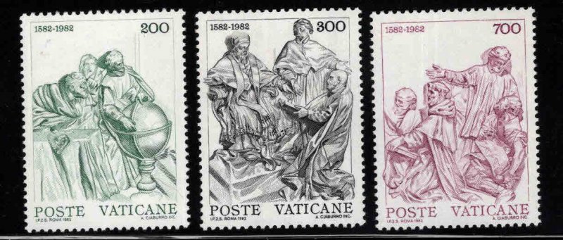 VATICAN City Scott 715-717 MNH** Gregorian Calendar set